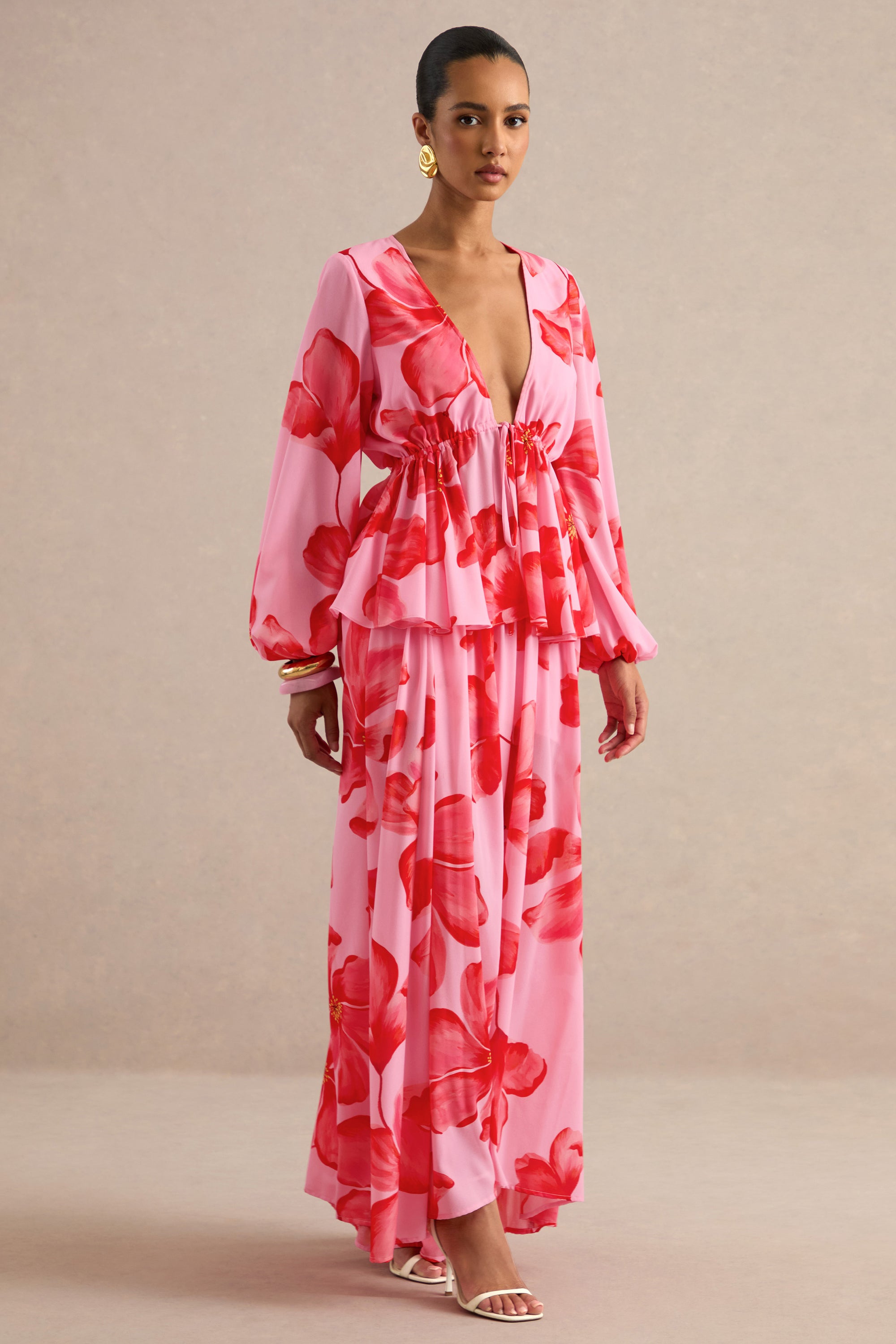CL138489084 - Asella _ Pink Chiffon Maternity Maxi Skirt 2.jpg