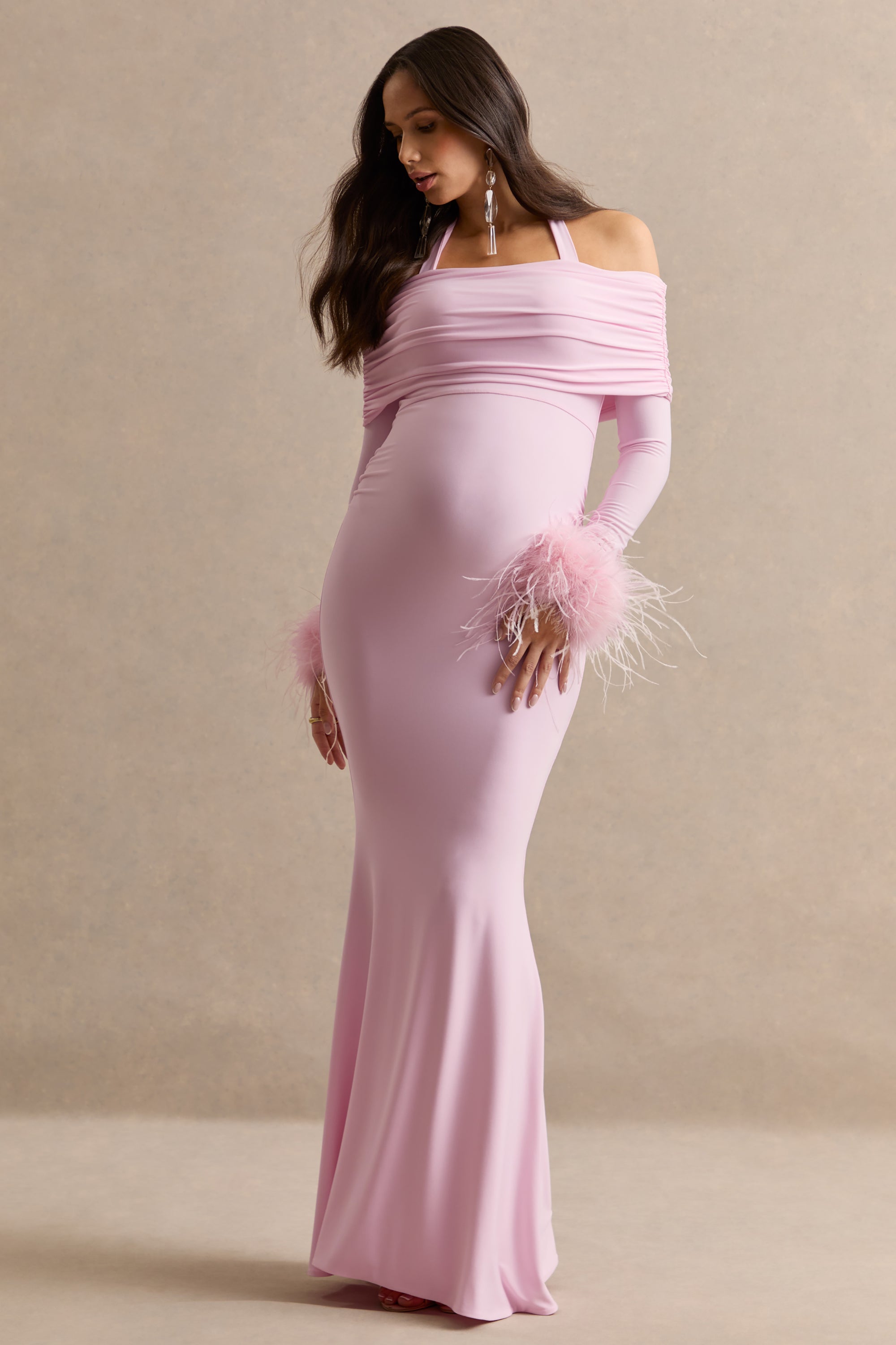 light pink maternity bridesmaid dresses Pink Cherry Blossom, Pink Floral Maternity Bridesmaid Dresses