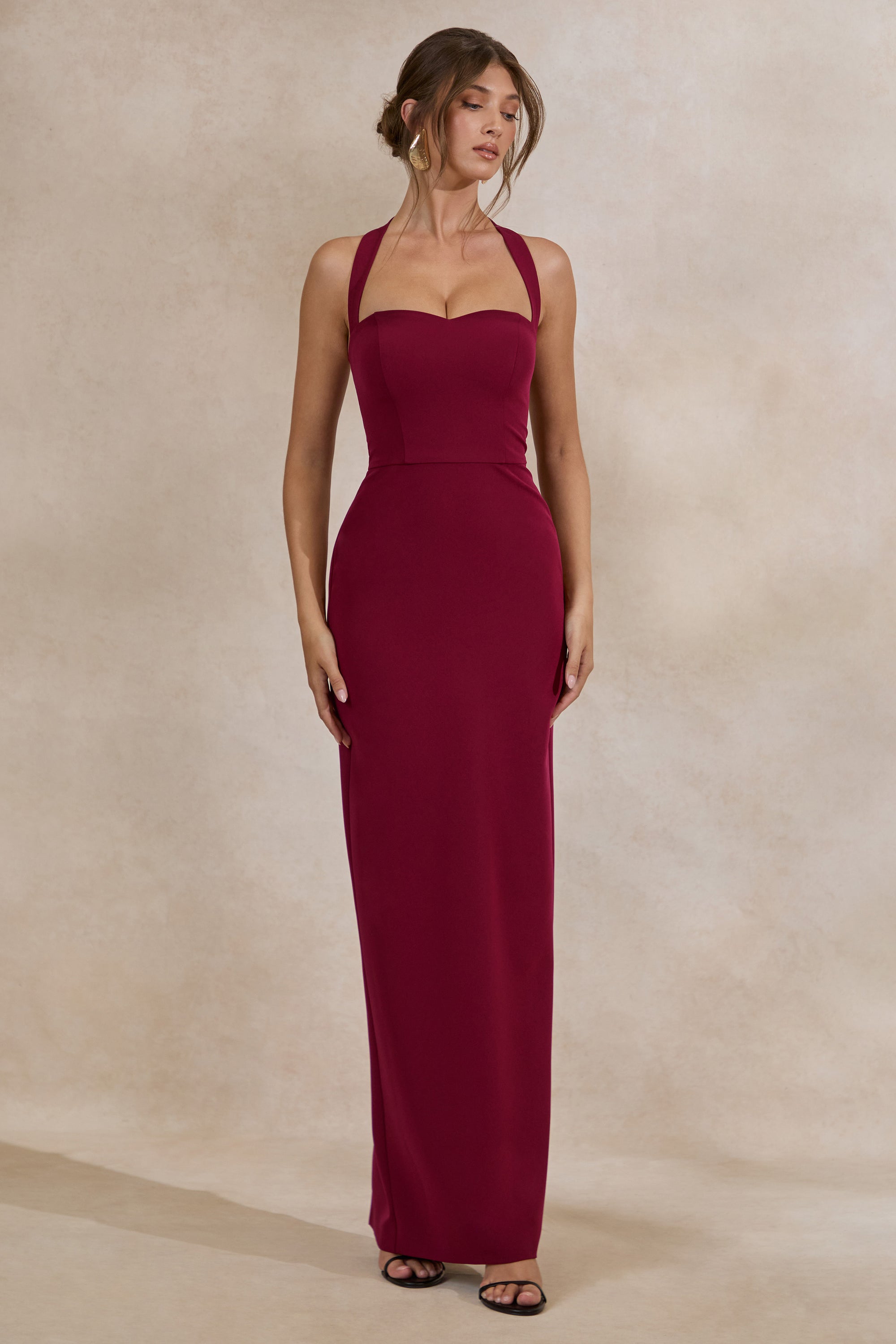 sweetheart neck maxi dress Lilly Sweetheart Neckline Maxi Dress