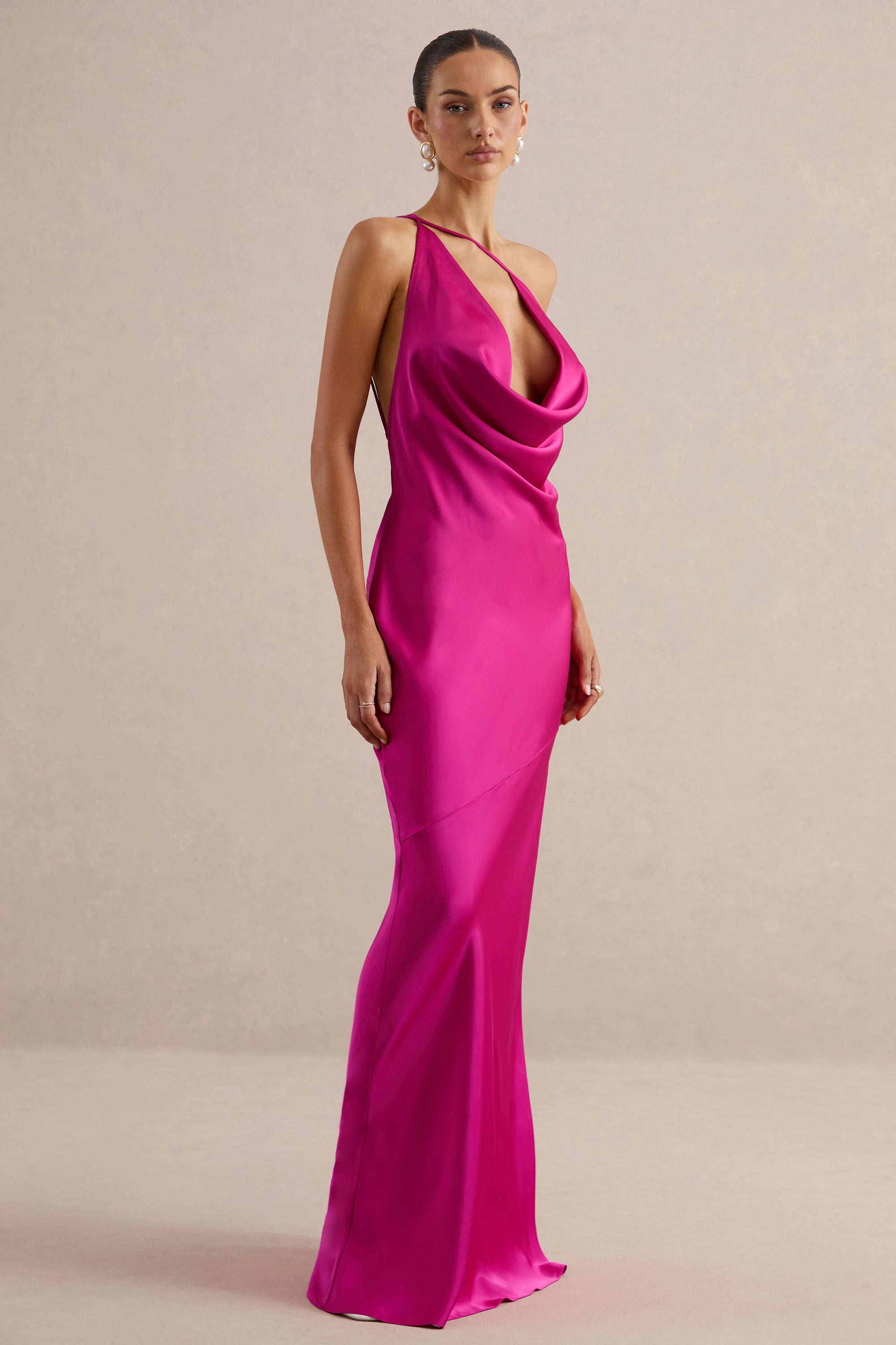 ECM_HR_Kamalyn Hot Pink Satin Asymmetric-Neck Maxi Dress CL138541080 22.jpg
