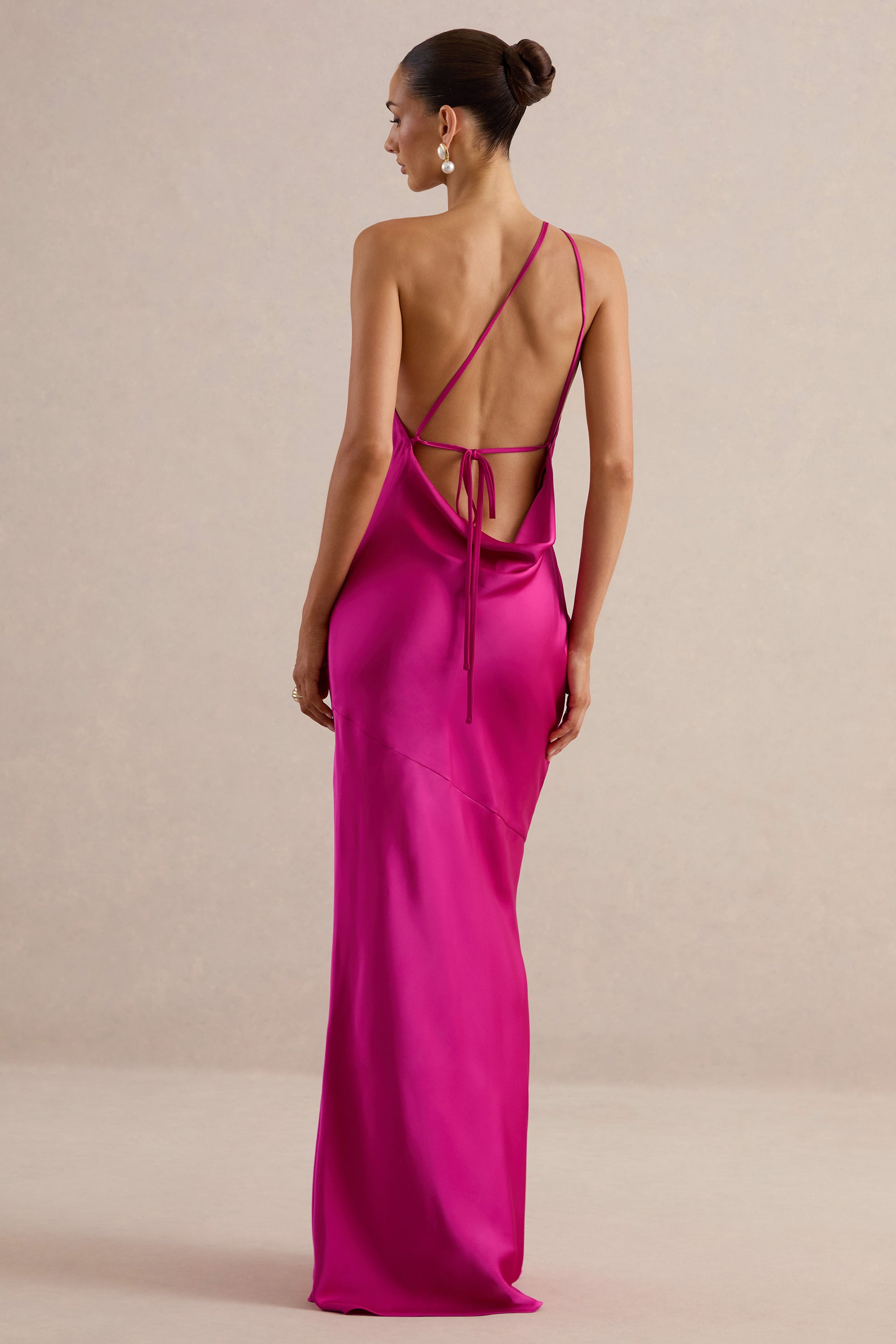 ECM_HR_Kamalyn Hot Pink Satin Asymmetric-Neck Maxi Dress CL138541080 45.jpg