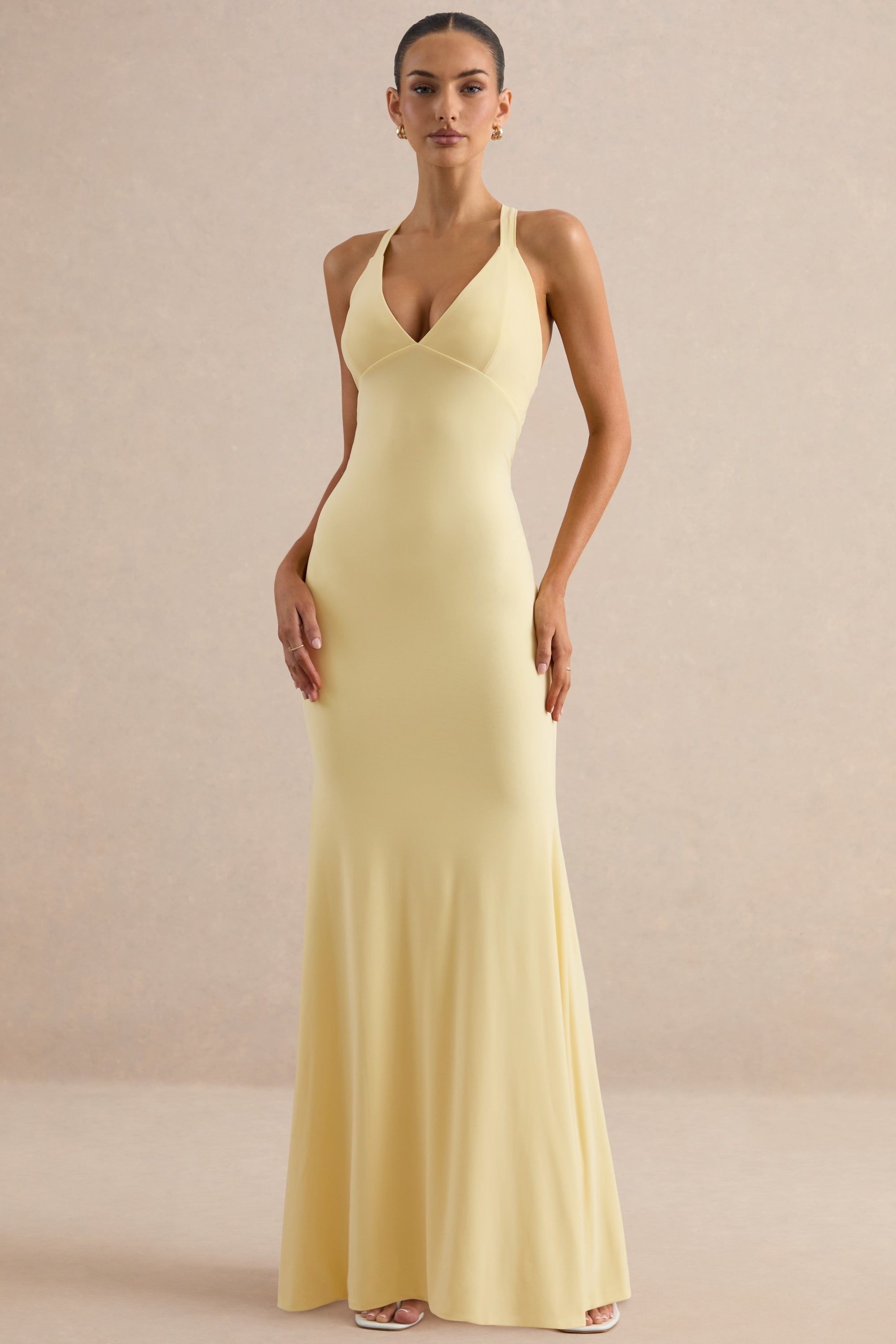 fishtail cut dress ASOS Design - Bias Cut Fishtail Dress - Women - Polyester - 14 US