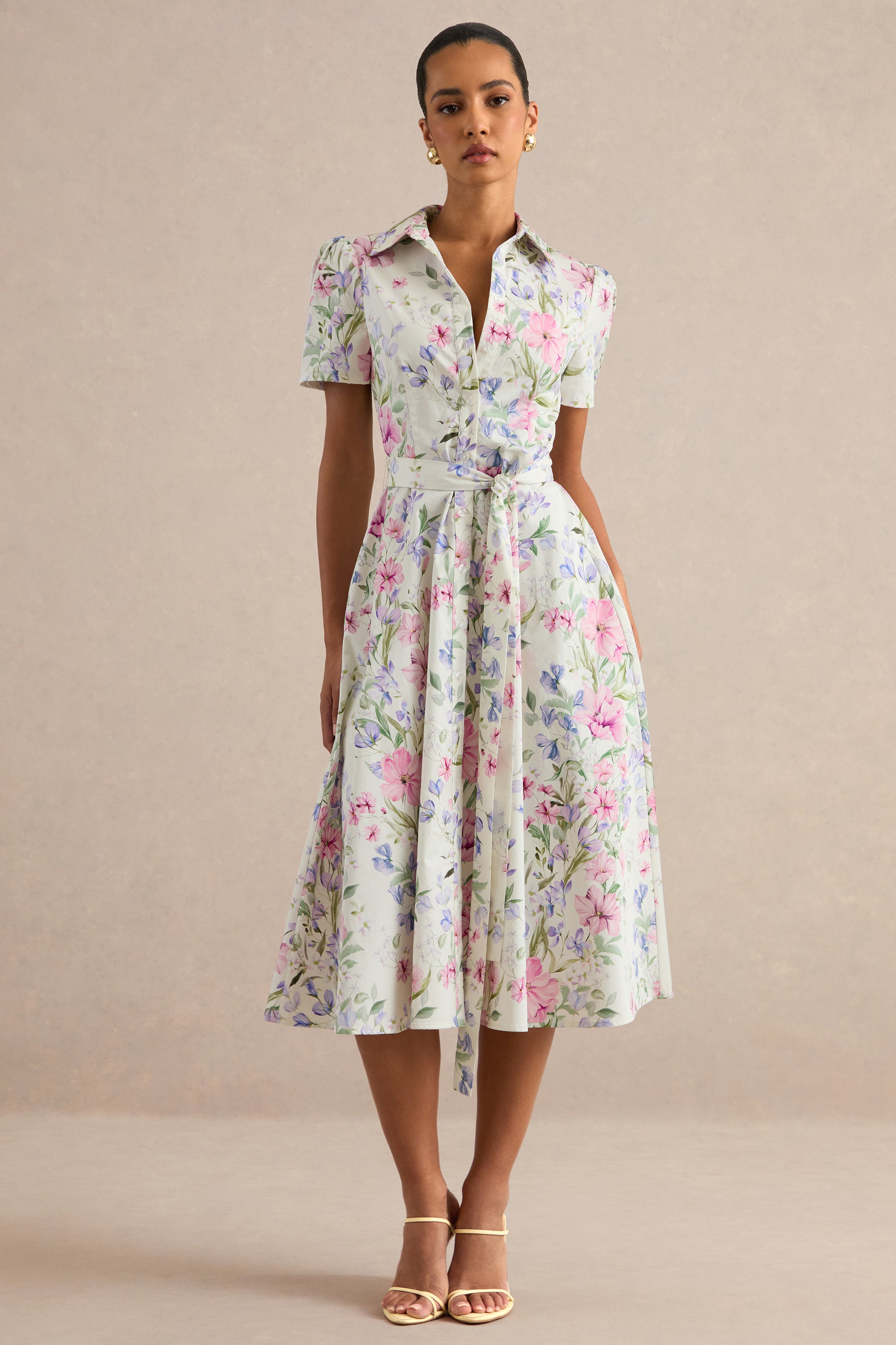 ECM_HR_CL138602111 - Viviette _ Cream Floral Print Collared-Neck Midi Dress 0.jpg