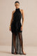 CL13861300106_ECM_HR_Moana_Black_Halter-Neck_Fringed_Maxi_Dress_With_Ruched_Detailing_CL138613001_1