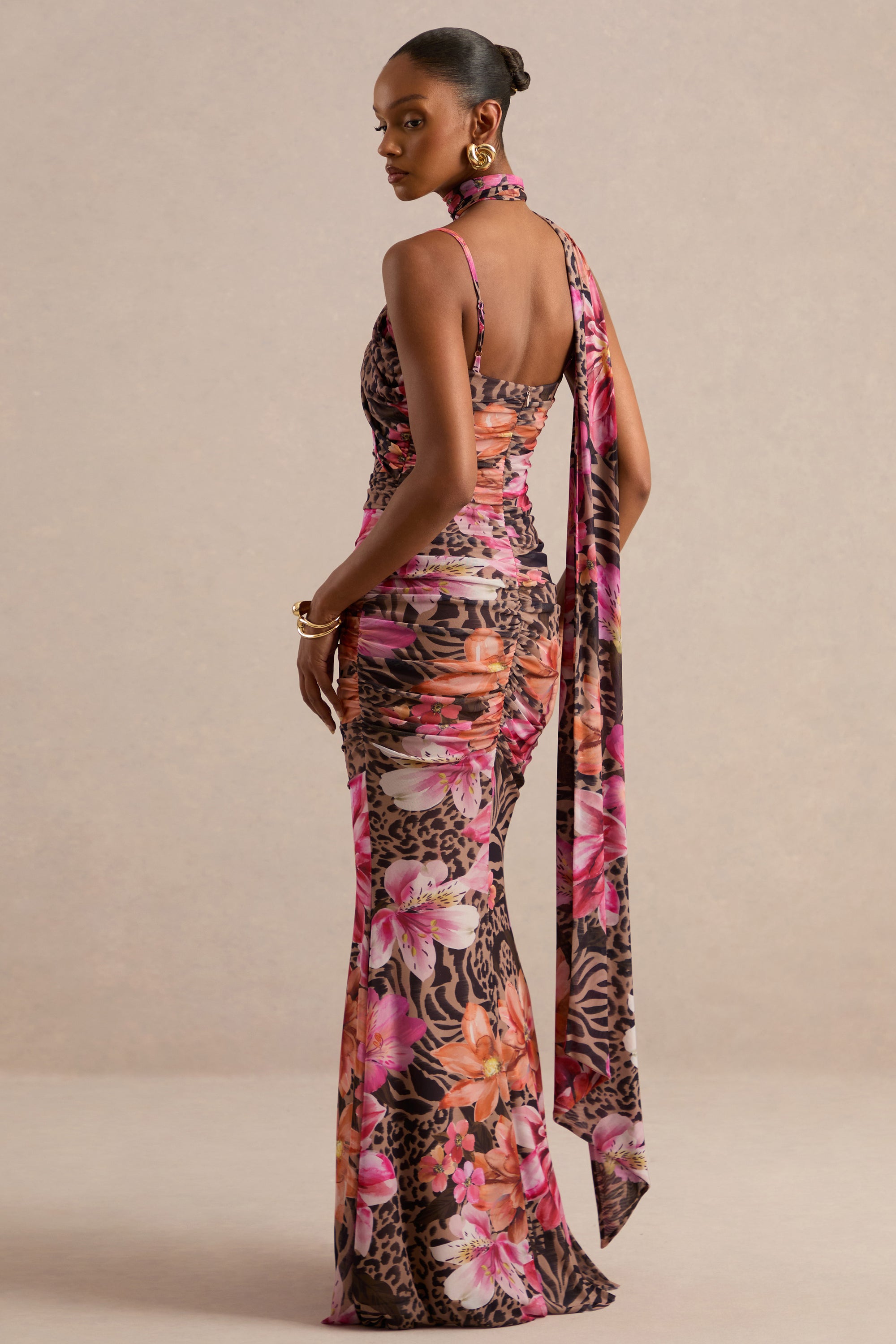 ECM_HR_CL138616021 - Navia _ Brown Animal And Floral Print Square-Neck Maxi Dress With Sash Detail7.jpg