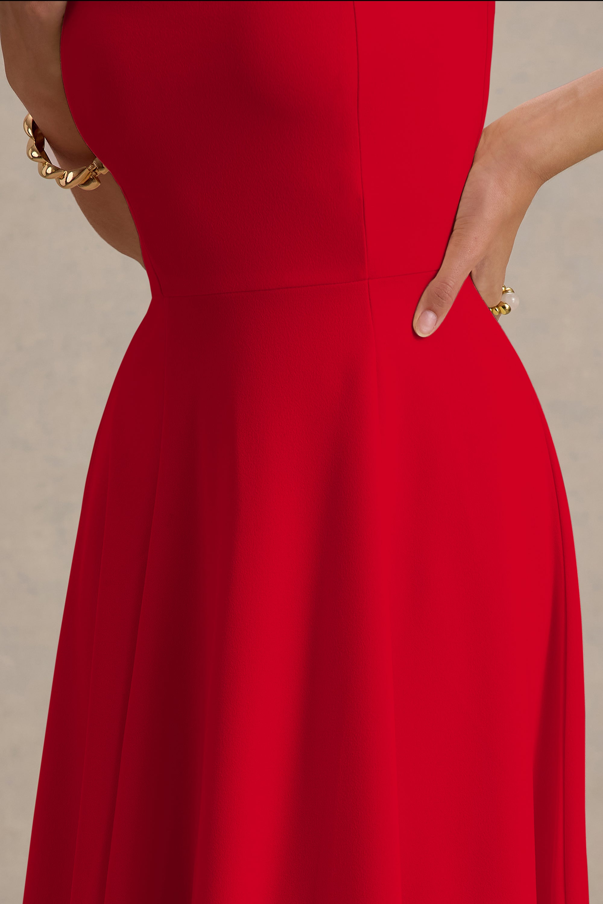  CL138695100 - Auburn | Red Halter Skater Midi Dress 2.jpg
