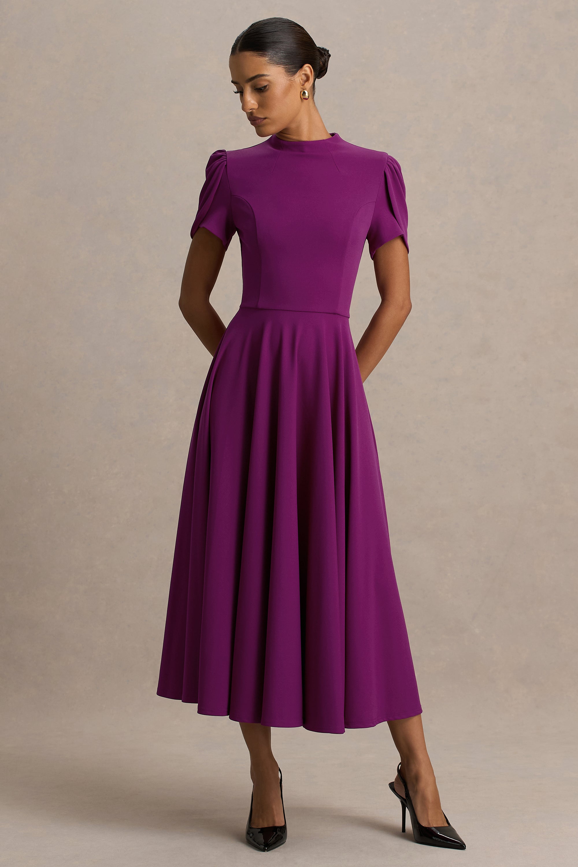 ECM_HR_CL138715090 - Vicky Plum High Neck Midi Dress With Puff Sleeves03.jpg