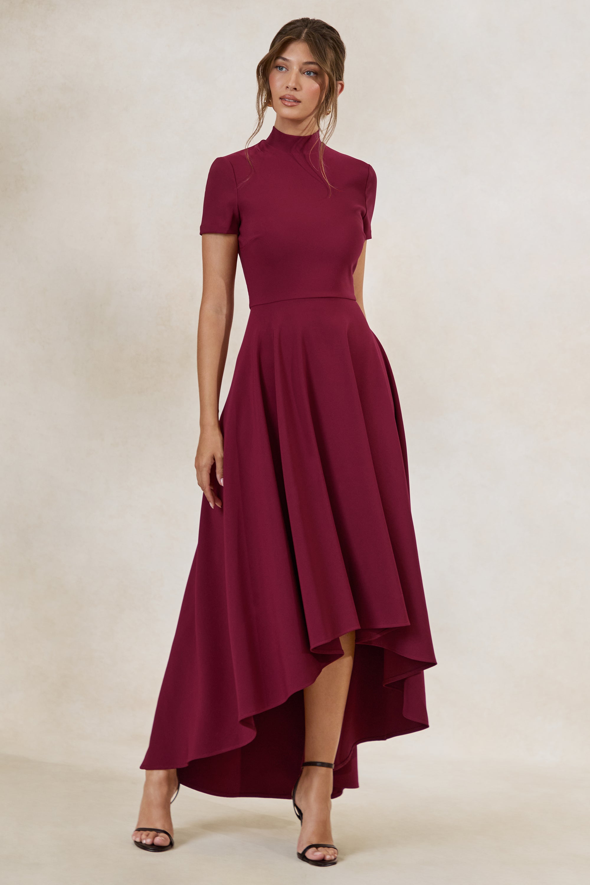 ECM_HR_CL138718101 - Bellona _ Burgundy High-Neck High-Low Midi Dress 0.jpg