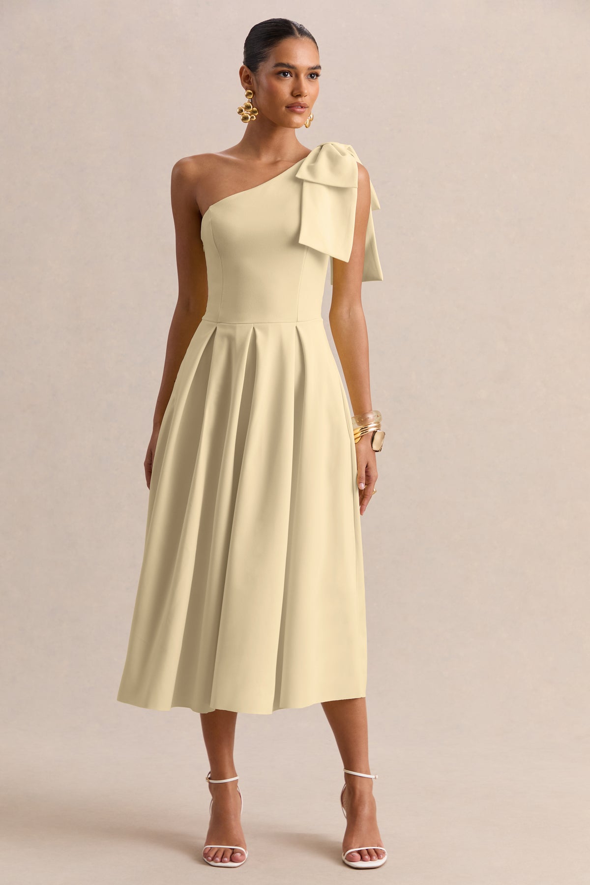 ECM_HR_CL138721121 - Meria _ Lemon Asymmetric-Neck Midi Dress With Bow-Sleeve 01.jpg