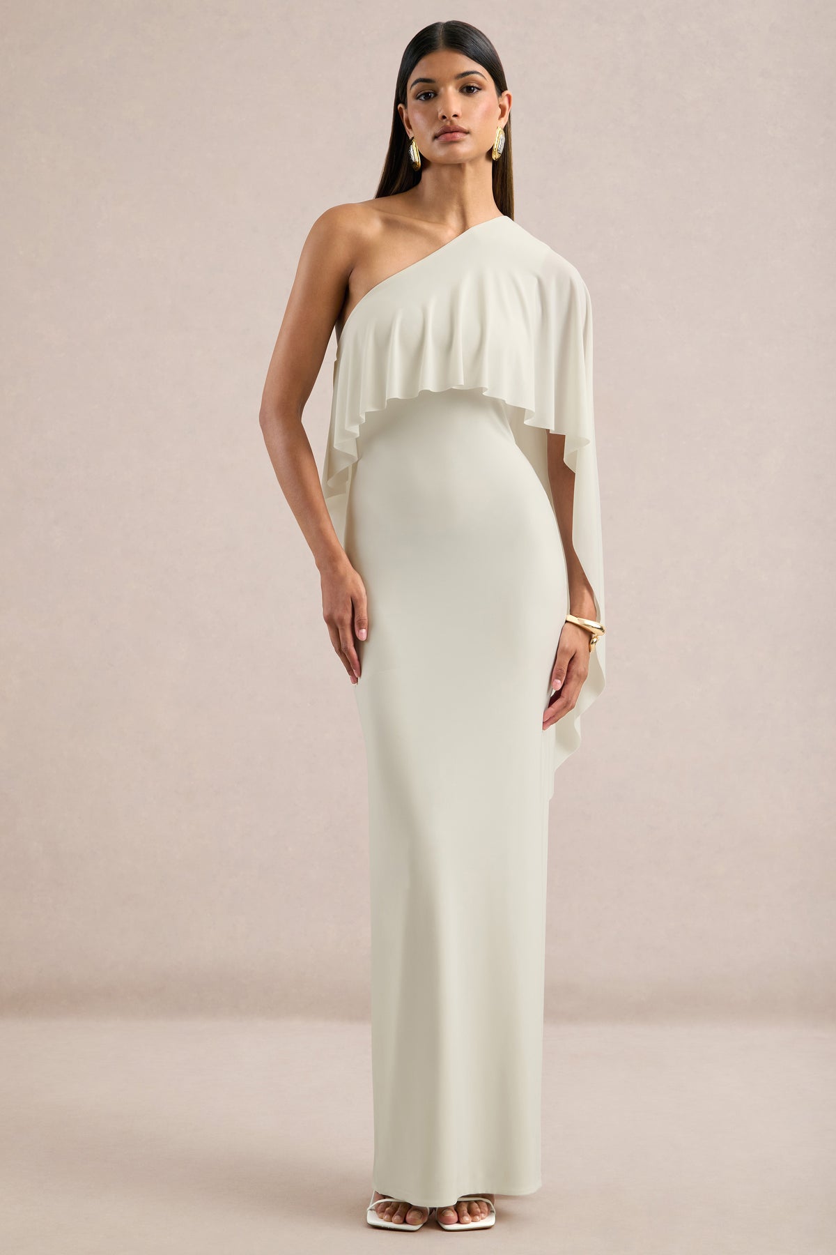 ECM_HR_CL138736110 - Ciarra _ White Asymmetric-Neck Maxi Dress With Cape Detail1.jpg