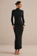 ECM_HR_CL138779001 - Erienne | Black High-Neck Maxi Dress With Draped Detailing0.jpg