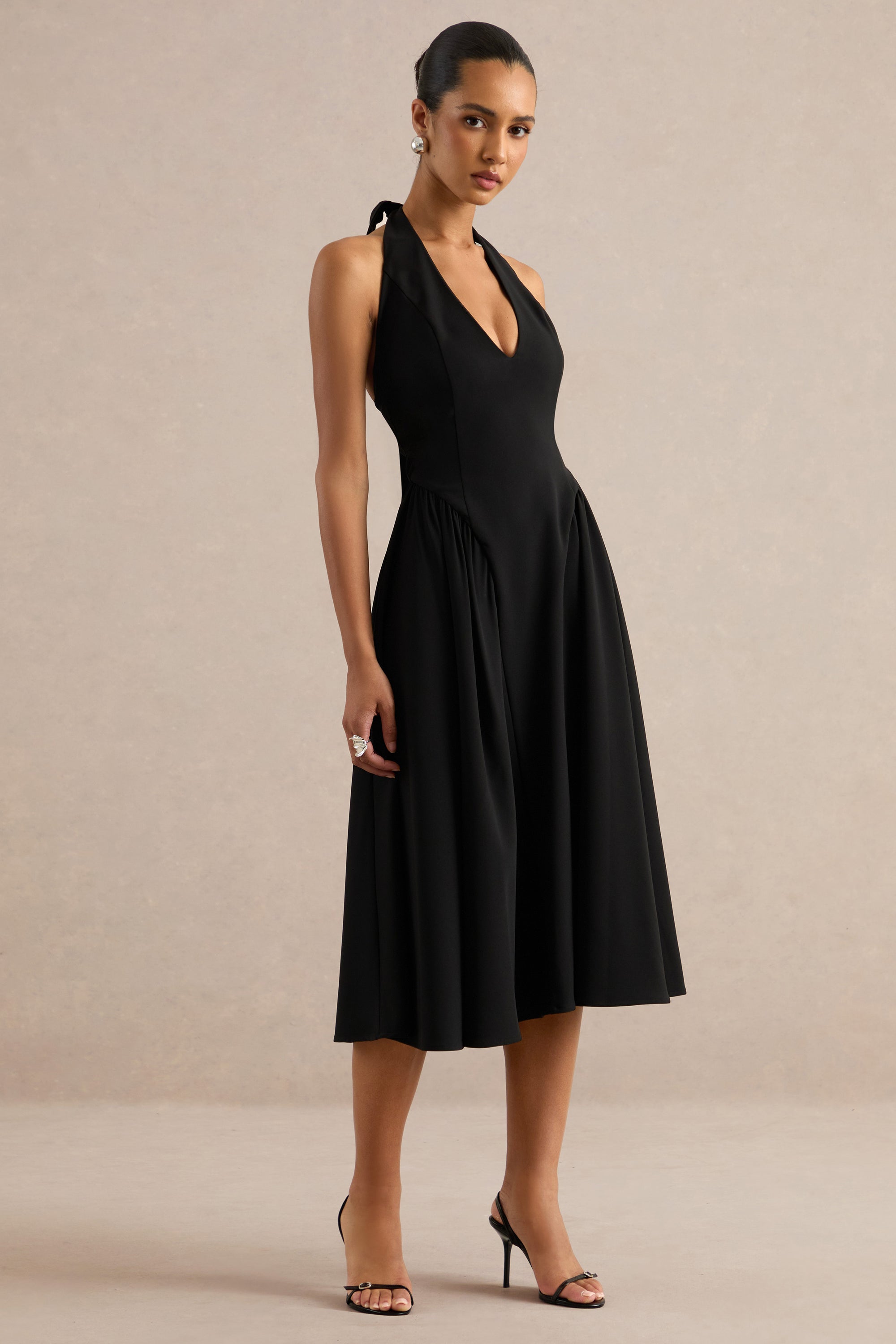 ECM_HR_CL138787001 - Mirel | Black Halter-Neck Midi Dress 1.jpg