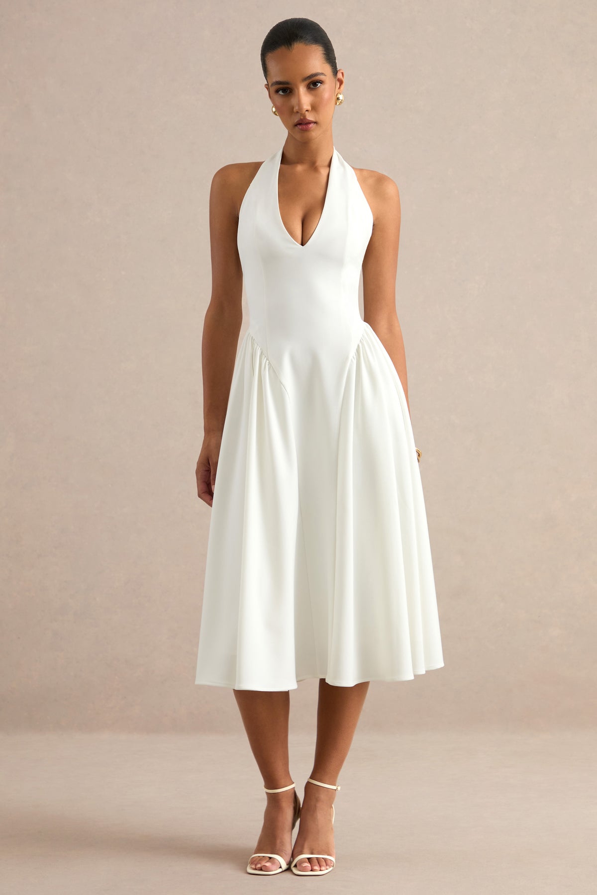 ECM_HR_CL138787110 - Mirel _ White Halter-Neck Midi Dress 0.jpg