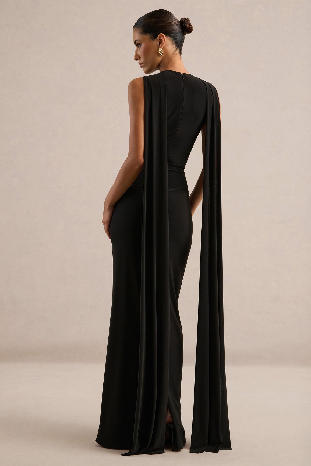 ECM_HR_CL138829001 - Marceline | Black Bodycon Fishtail Maxi Dress with Cape Detailing5.jpg