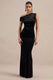 ECM_HR_CL138915001 - Taramira - Black Velvet One Shoulder Short Sleeve Maxi Dress with Split0.jpg