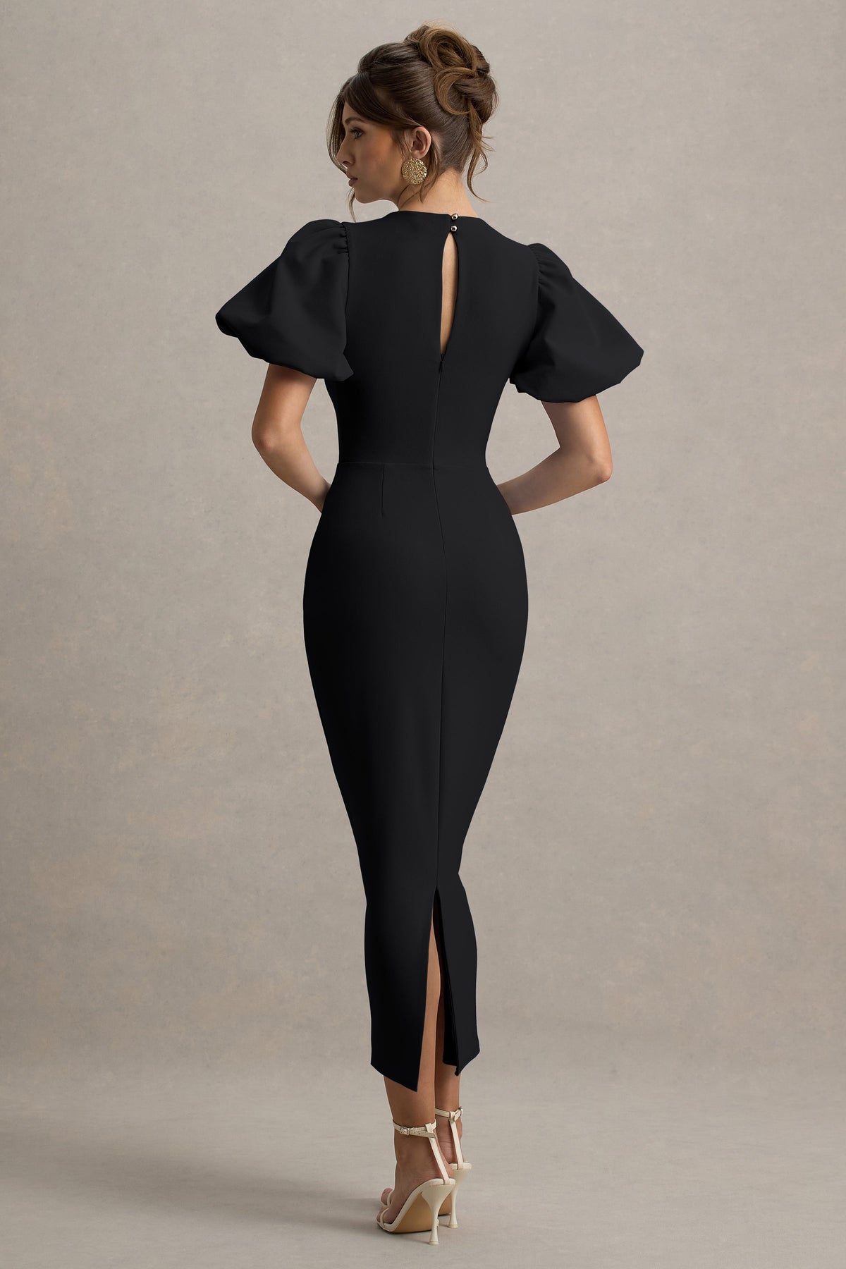 CL13904500106_ECM_HR_CL139045001_-_Dakota_Black_Puff-Sleeve_Midi_Dress_5