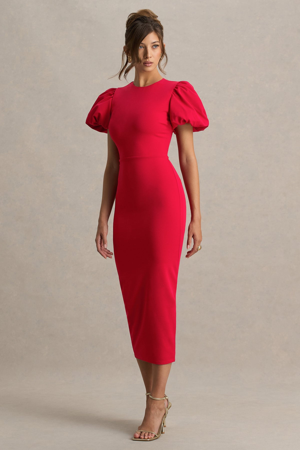 CL13904510006_HR_CL139045100_-_Dakota_Red_Puff-Sleeve_Midi_Dress_09