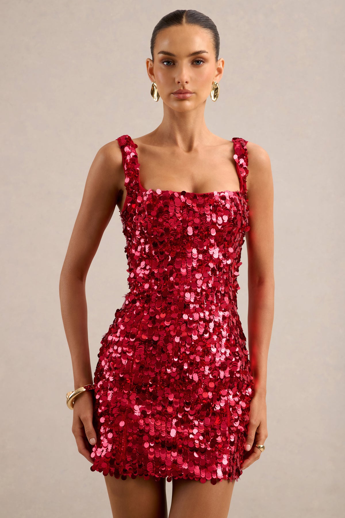 ECM_HR_CL139146100 - Aurolyn _ Red Sequin Square Neck Mini Dress2.jpg