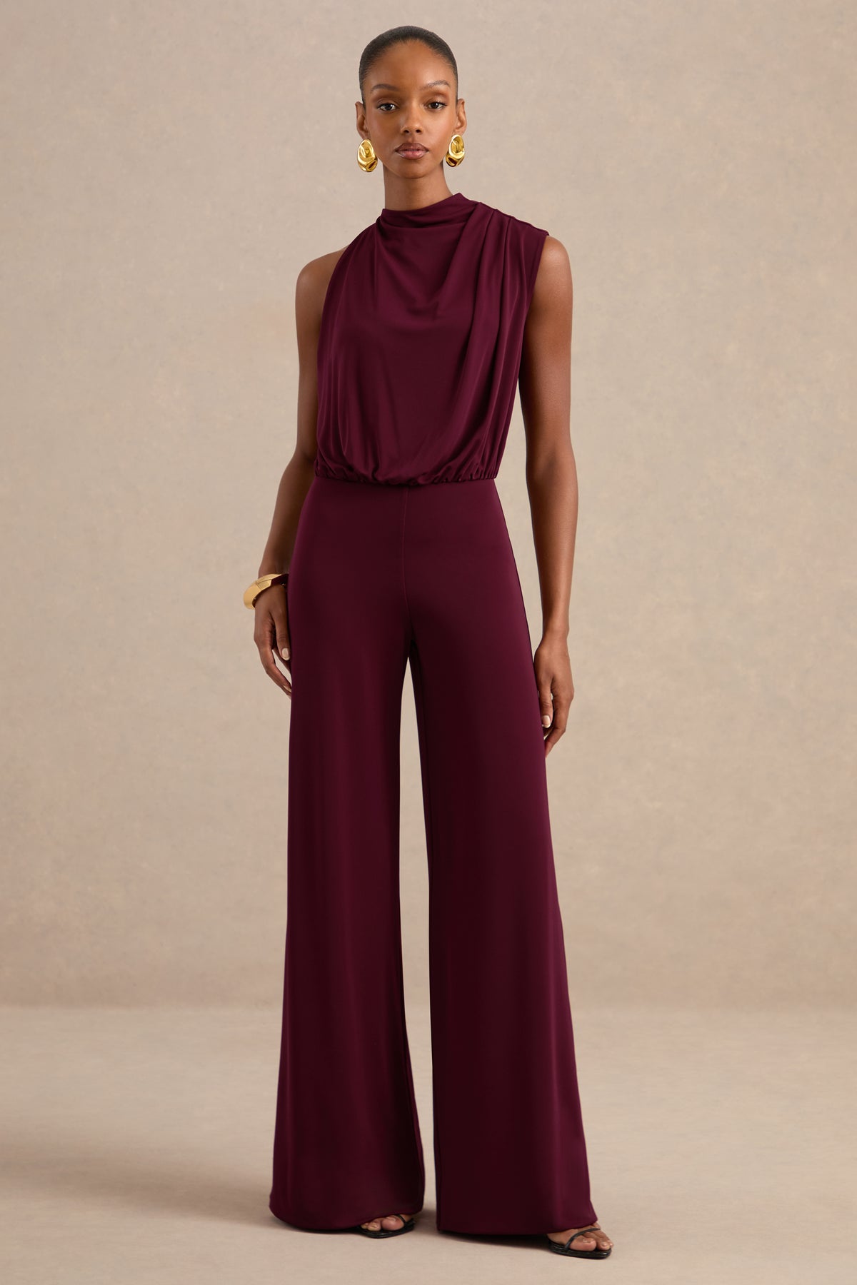 ECM_HR_CL139176090 - Vianista Plum High Neck Jumpsuit with Drape Detailing0.jpg