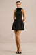 ECM_HR_CL139185001 - Vela _ Black High Neck Mini Dress With Feather Detailing1.jpg
