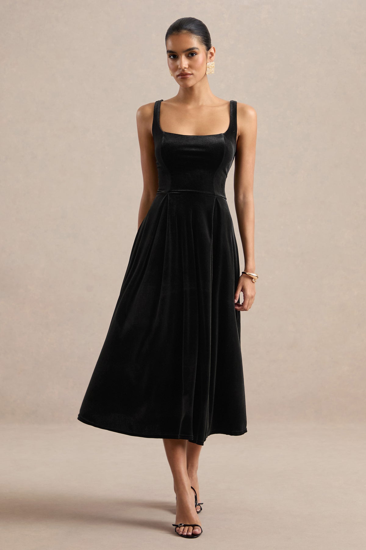 ECM_HR_CL139336001 - Zelella _ Black Velvet Square Neck A-Line Midi Dress2.jpg