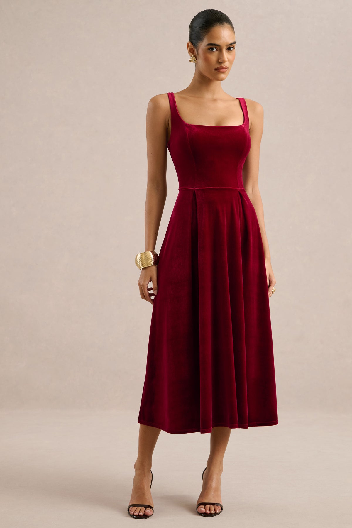 ECM_HR_CL139336101 - Zelella | Berry Velvet Square Neck A-Line Midi Dress0.jpg