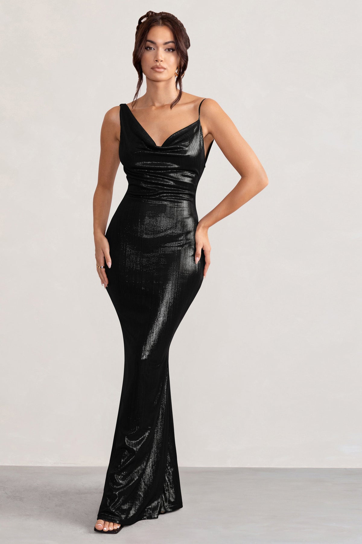Second Female Shimmer Dress in Black – The Gate Boutique