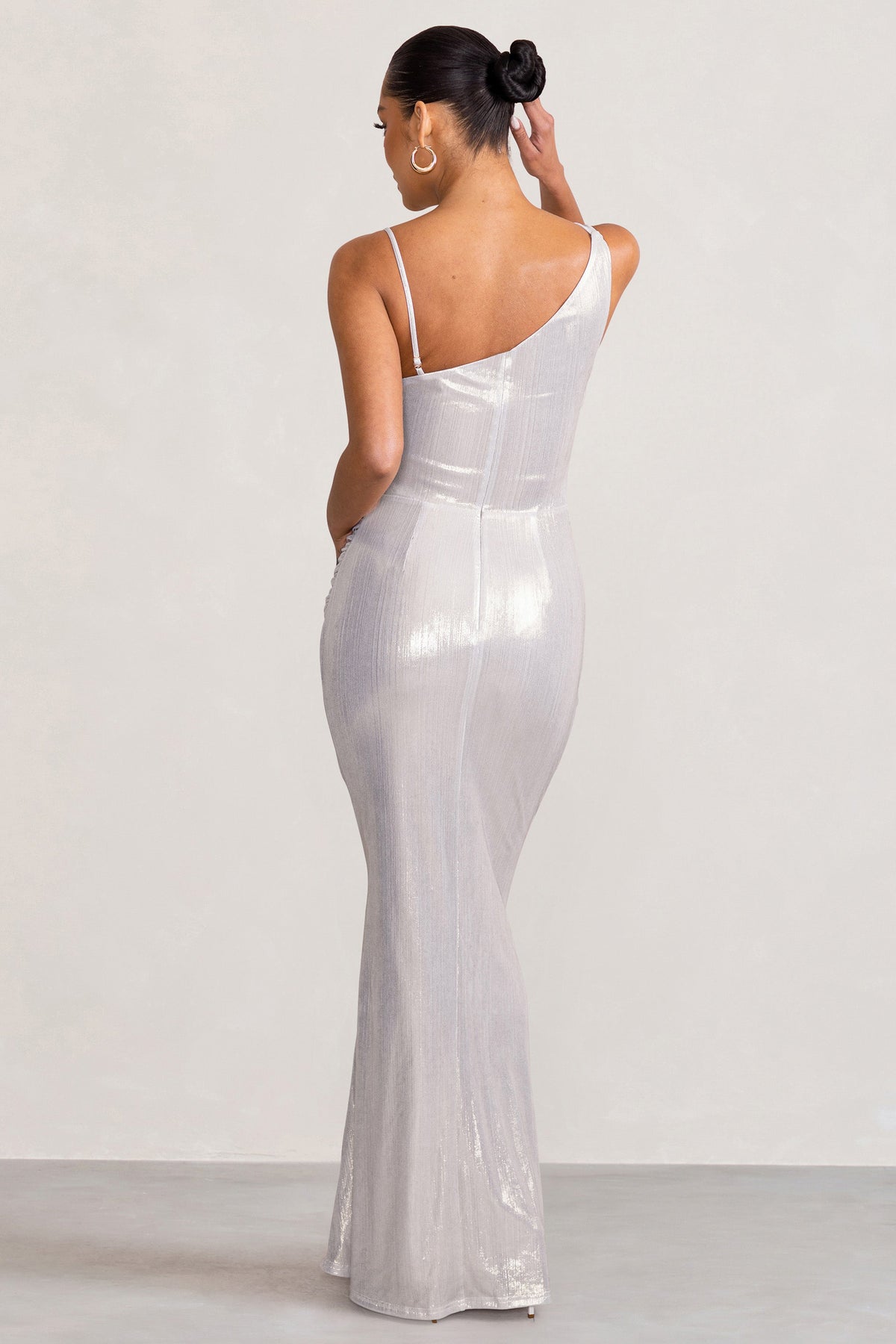 NWT Betabrand Dress Shimmering Sudden Chemistry Silver Gray Size Medium