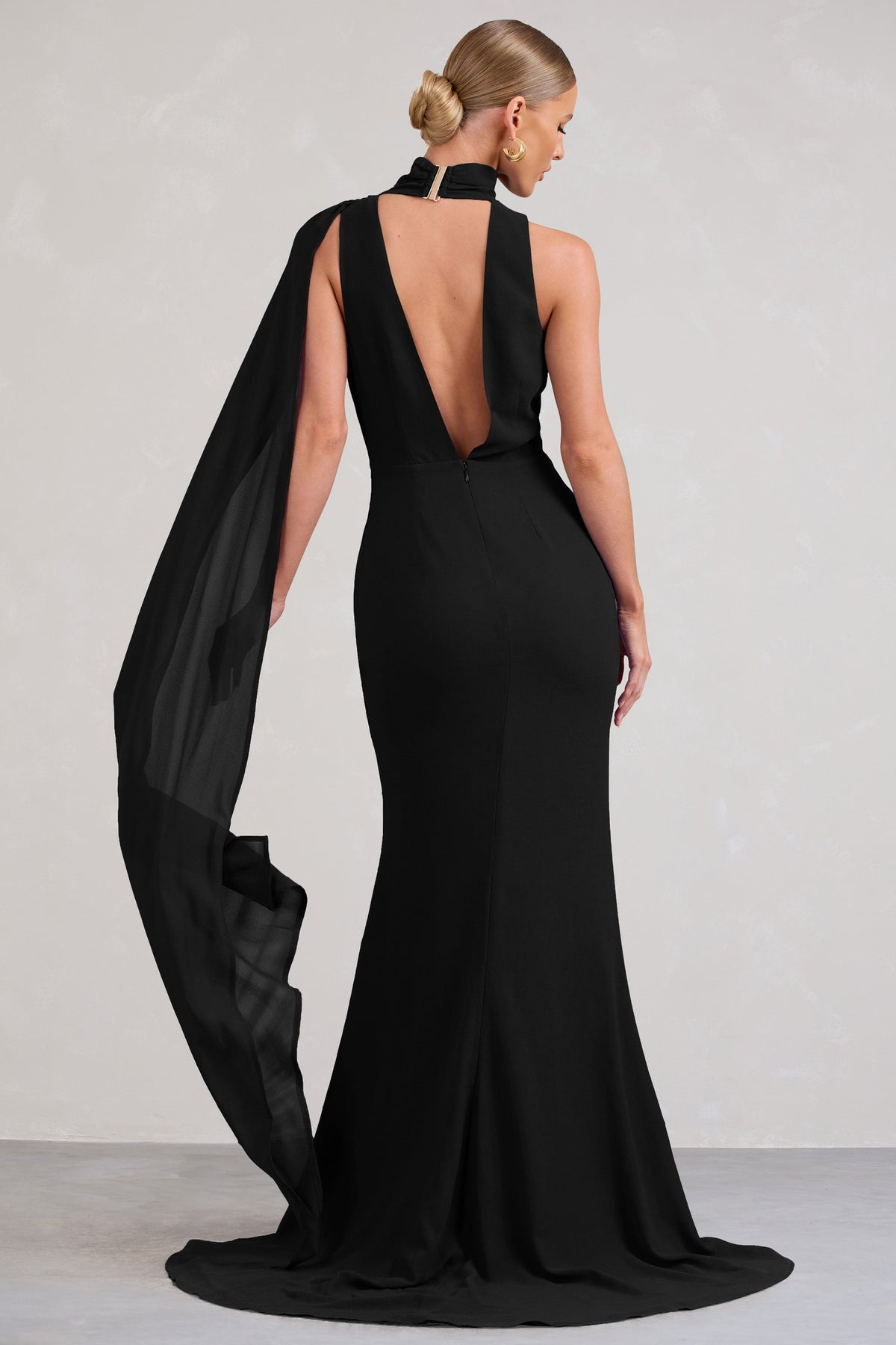 Lace-Bodice Long Black A-Line Prom Dress - PromGirl