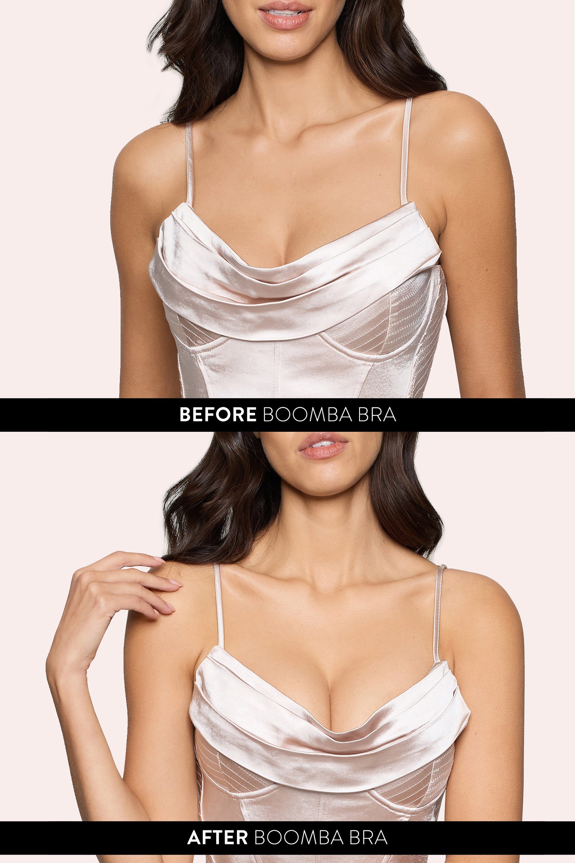 Magic Sticky Bra | Boomba Caramel Padded Sticky Bra - Club L London - USA