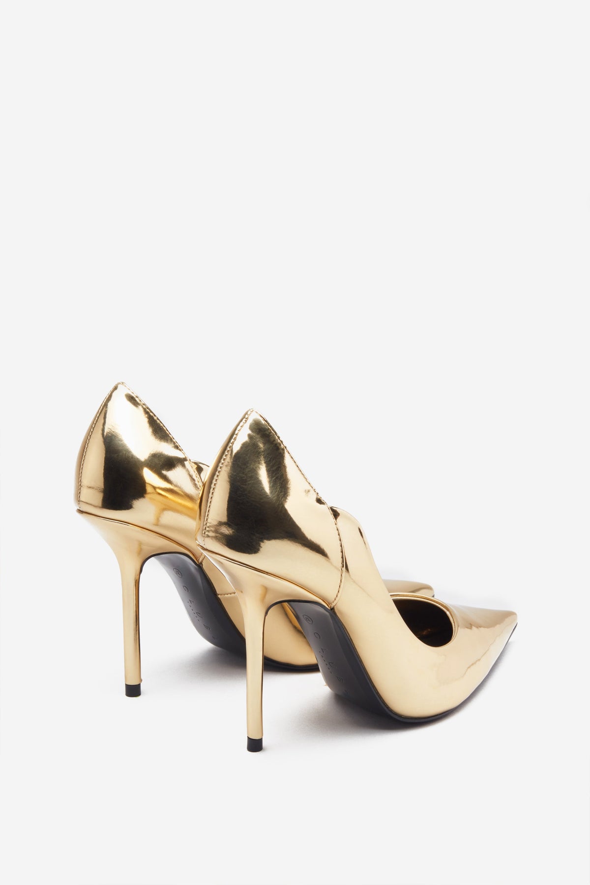 Michele Silver Metallic Leather Heels by By Far Online | THE ICONIC |  Australia