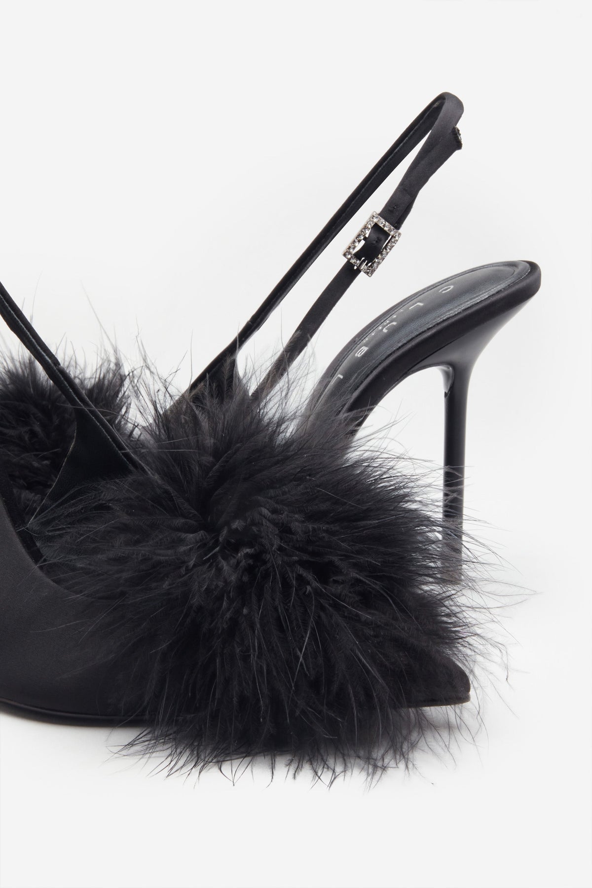 Heels with pom poms on them shop