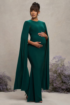 talk about divine hunter green long sleeve backless maxi dress Divine Timing