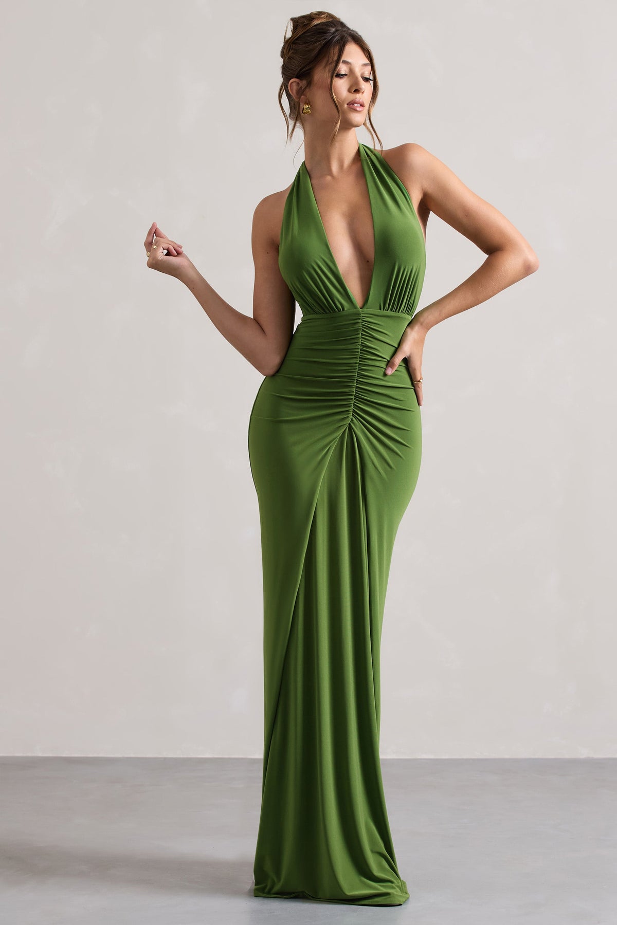 WB_CC_HR_CL134692244-PaytonPalmGreenRuchedHalter-NeckMaxiDress3