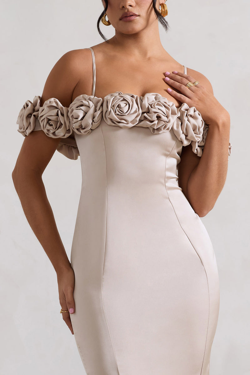 Atonia Midi Dress - Champagne