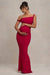 Lita | Red Twisted Asymmetric Maternity Maxi Dress - Club L London - USA
