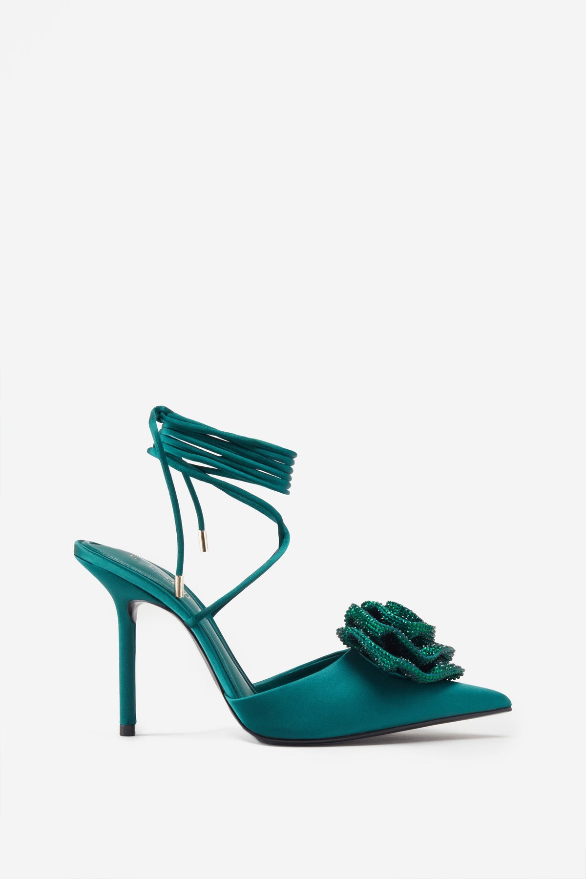 satin ankle strap heels - Milanoo.com