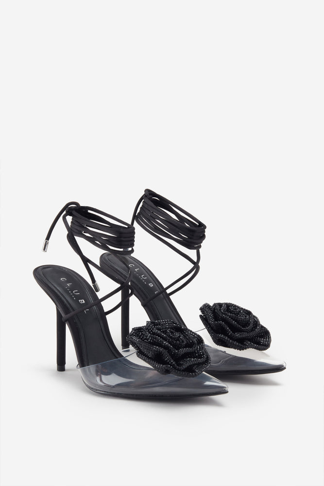 Amazon.com: Black Lace Formal Heels