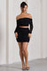 Ground Rules | Black Ruched Mesh Mini Skirt - Club L London - USA