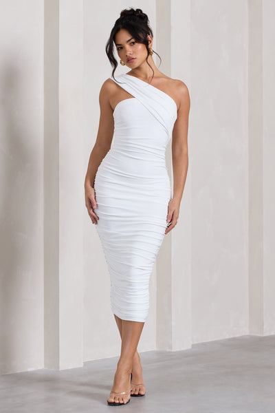 Holly Midi Dress - White - Buy Women's Dresses - Billy J