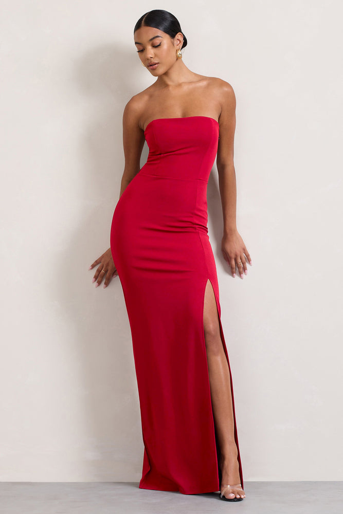 Maxi Dress  Bra top dress, Maxi dress, Red dress maxi
