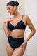 High Tide | Black High Waisted Twist Front Bikini Bottoms - Club L London - USA