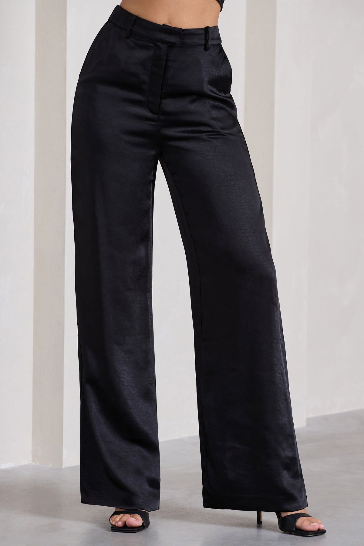 A New Day Women's High-Rise Wide Leg Satin Pants - Black 16 NWT - $20 New  With Tags - From Sonya