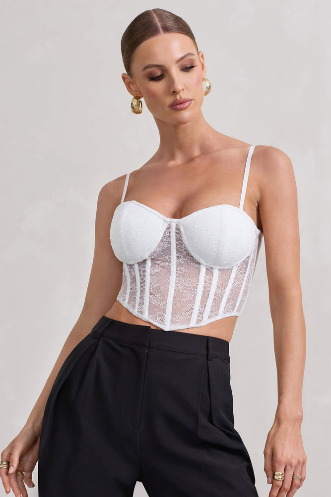 Second Life Marketplace - INDIGO - Oyia Structured Corset Top In White
