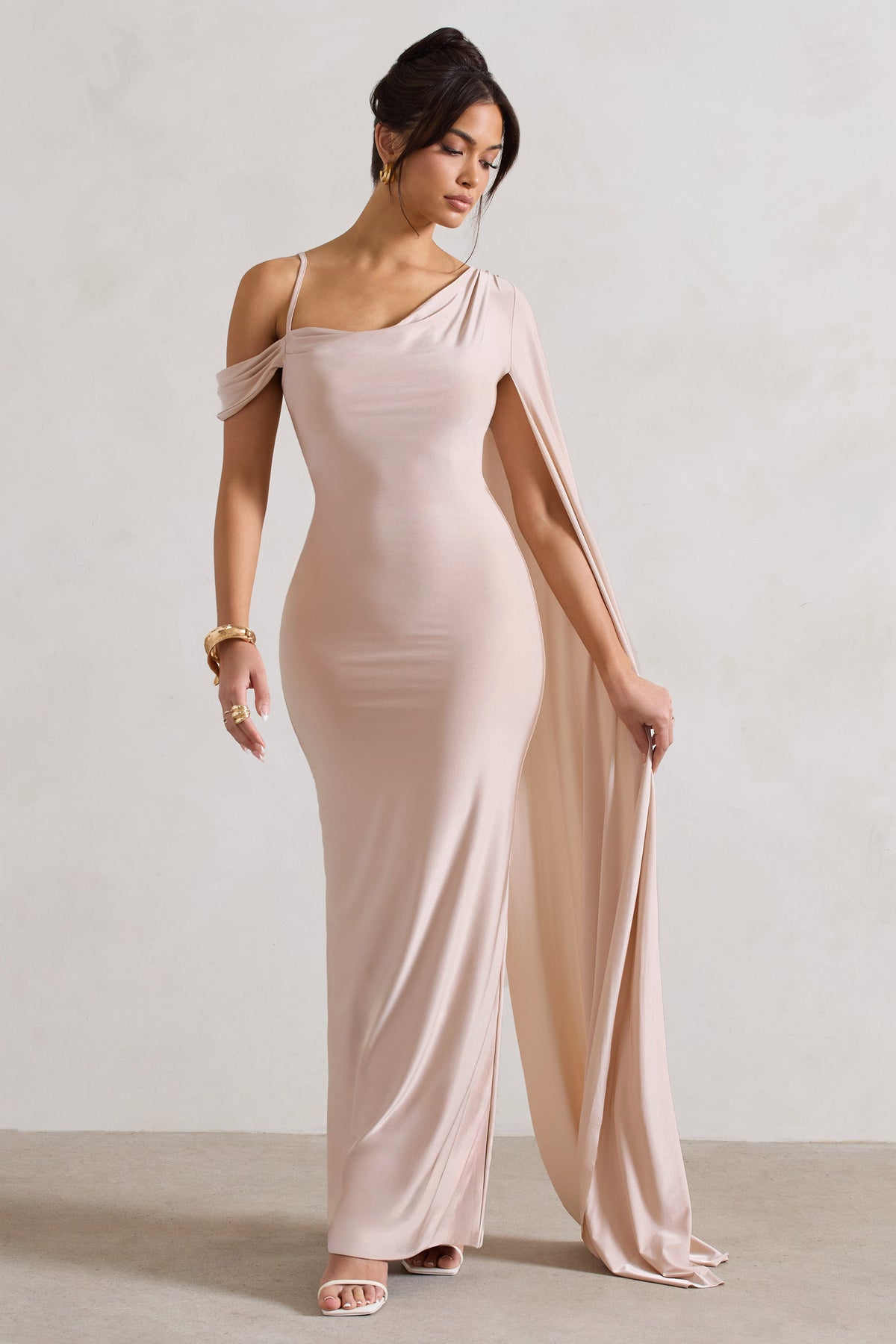 Willow Draped Back Gown- Purple – Moda Glam Boutique