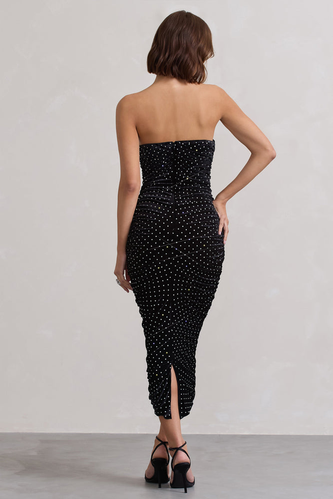 ANDRESD ドレス decollete dot dress/デコルテドットドレス 結婚