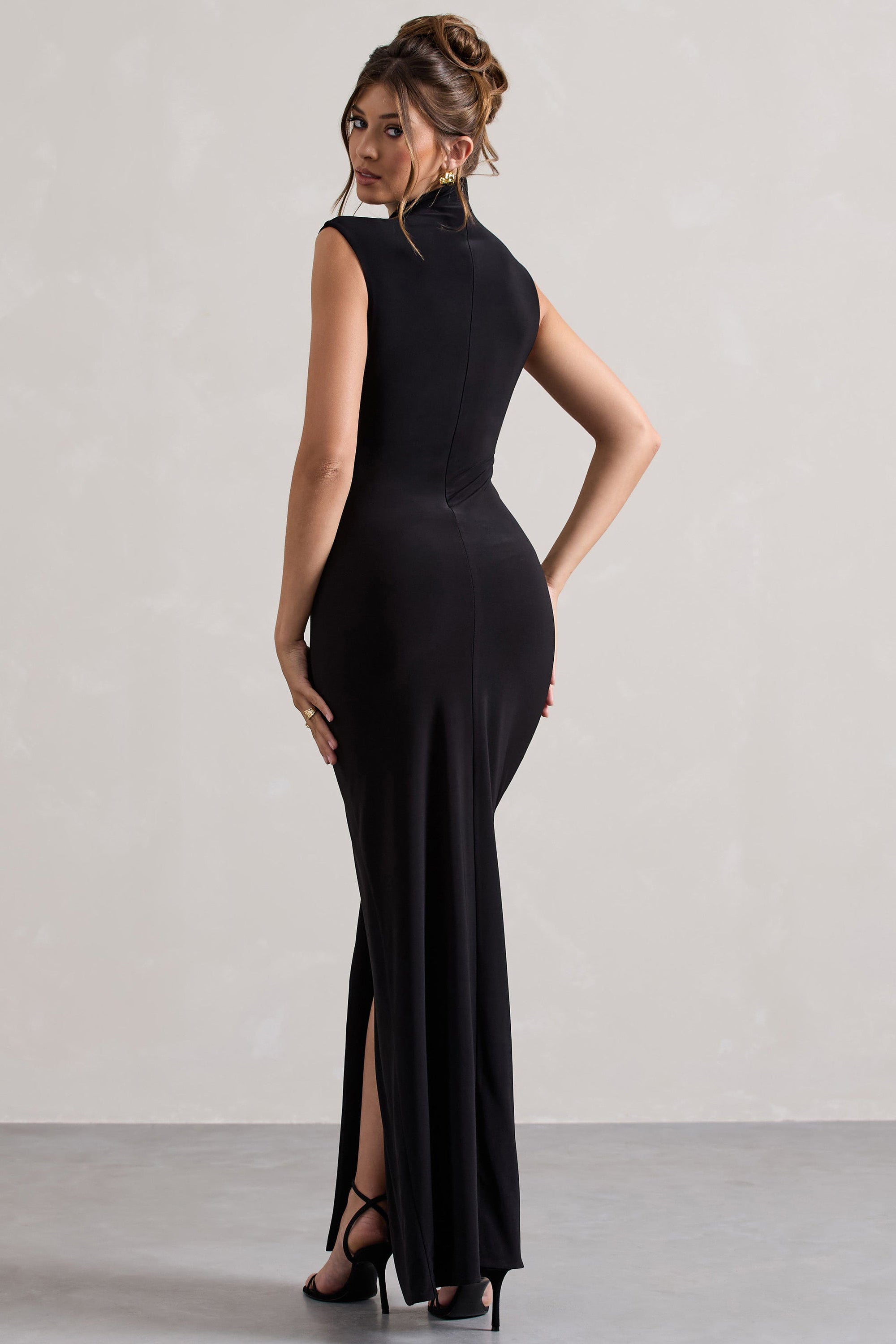 long ruched dress Sleeve Formal Strech timeless look Product Highlights Reiss Ruched Long-Sleeve Maxi Dress