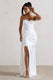 Valencia | Cream Lace Corset Maxi Dress With Detachable Skirt - Club L London - USA