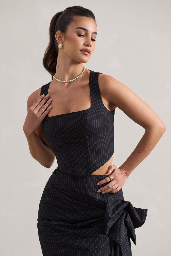 トップス SHADOW STRIPES REVERSED CORSET SHIRT 81YB8hnA7TL._SY350_QL65_.jpg