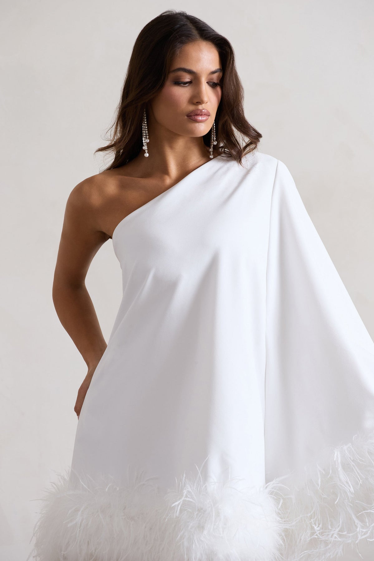 WB_CL132348005-EpiphanyWhiteAsymmetricCapeSleeveMiniDressWithFeathers4